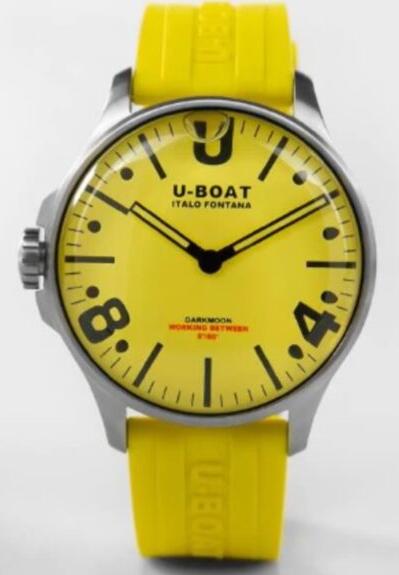 Replica U-BOAT Watch Capsoil Darkmoon Quartz Yellow Dial 8964